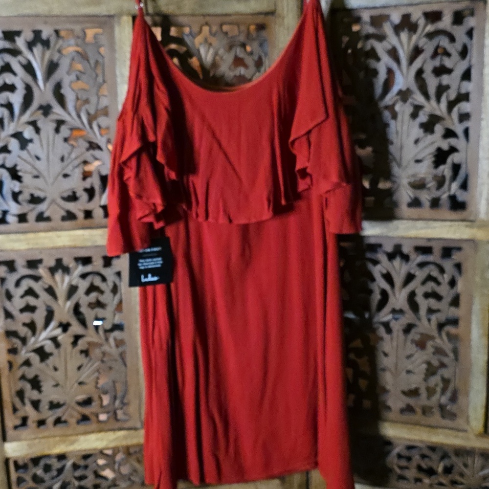 🌟 Lulu's Scarlet Ruffle Mini Dress - Picture 5 of 6